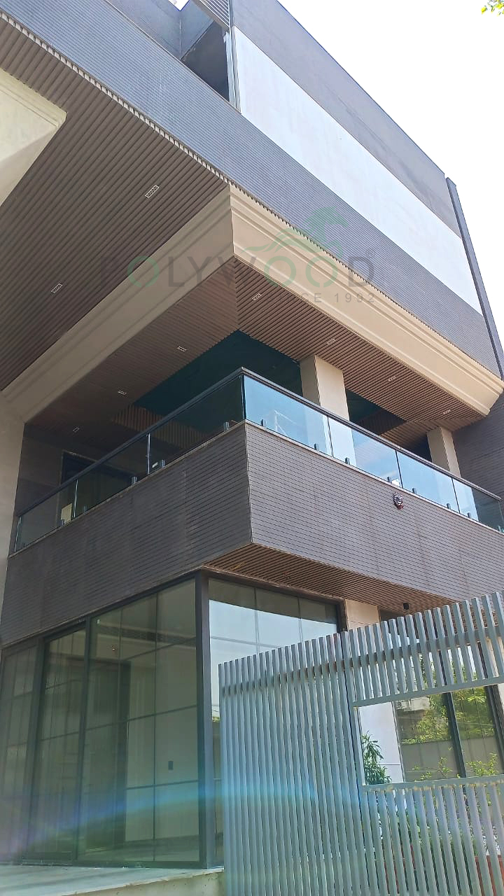 Fluted Panel balcony ceiling